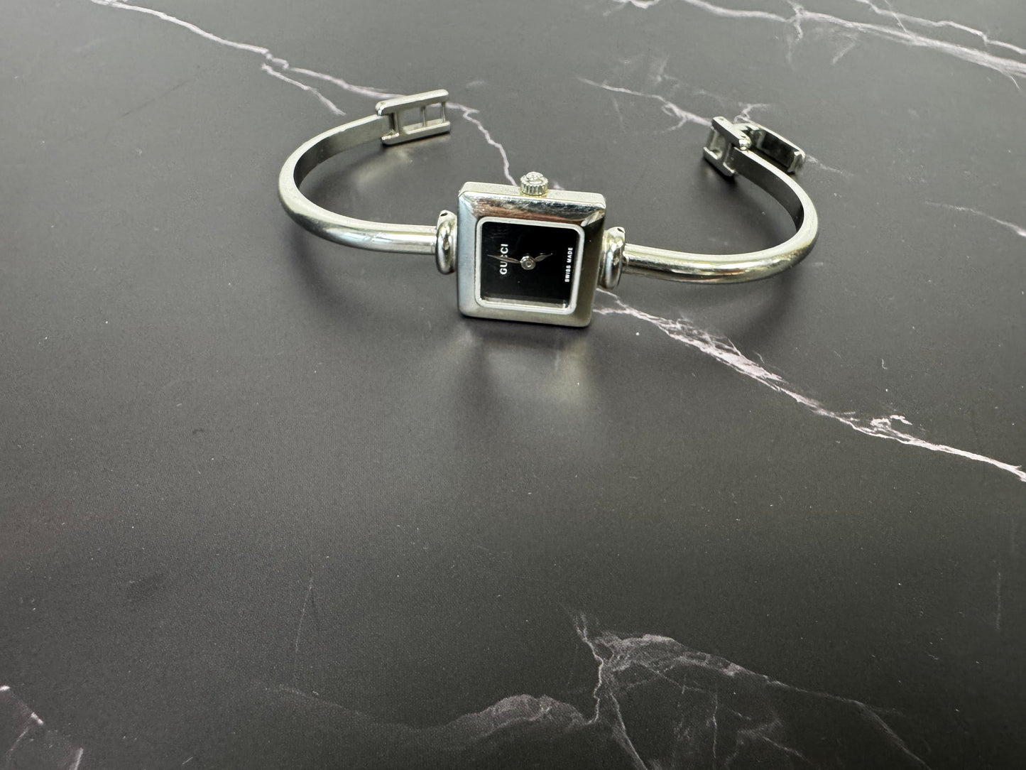 Gucci Vintage Silver Square Watch