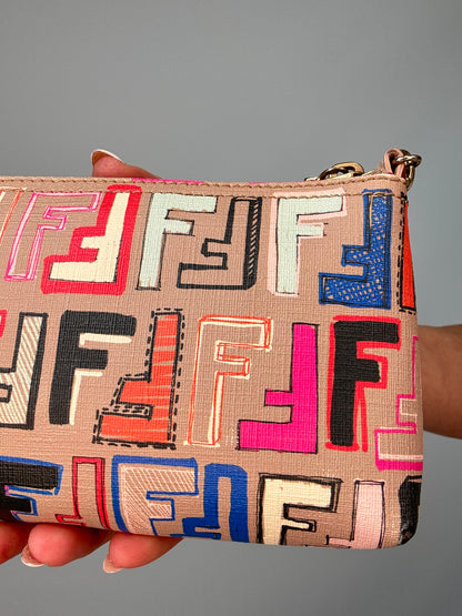 Fendi Spalmati Multi Color Pochette
