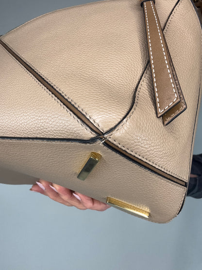 Loewe Puzzle Medium Grained Leather Two Way Bag