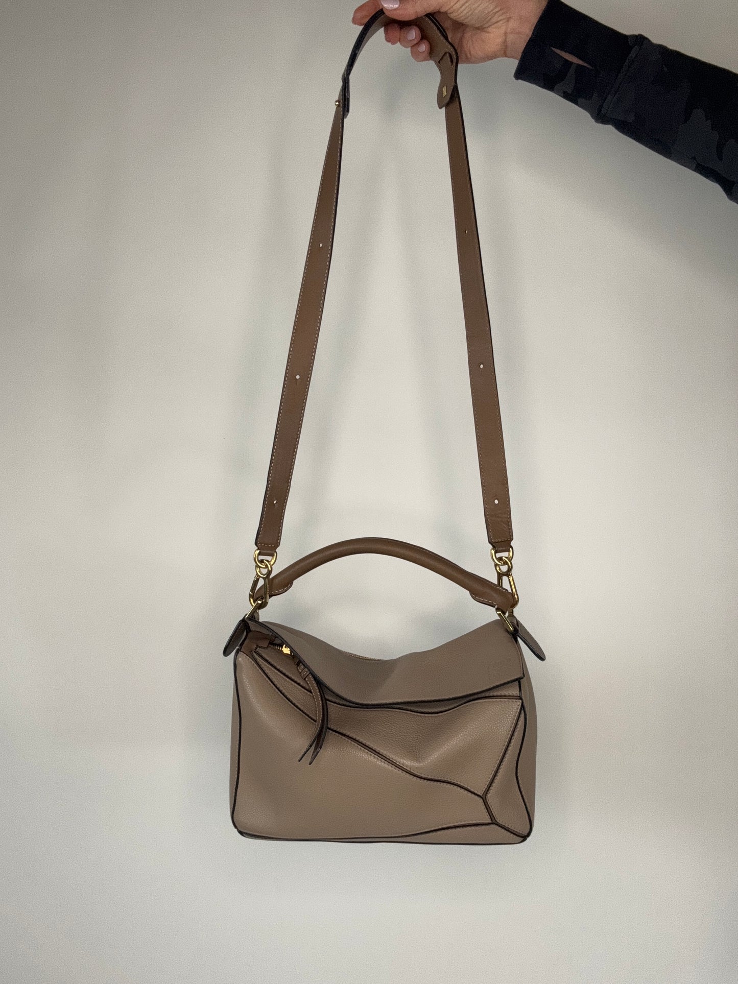 Loewe Puzzle Medium Grained Leather Two Way Bag