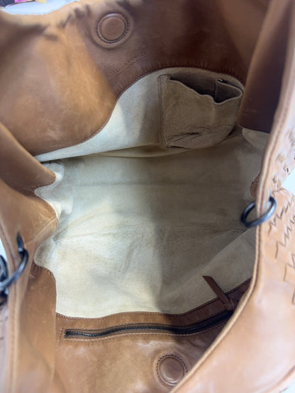 Bottega Veneta Intrecciato Campana Hobo -Brown