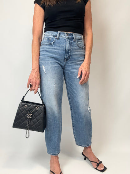 Chanel Small CC Bucket Bag – Black Caviar Leather & Silver Hardware