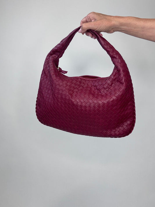 Bottega Veneta Intrecciato Hobo Vintage Bag With Mirror