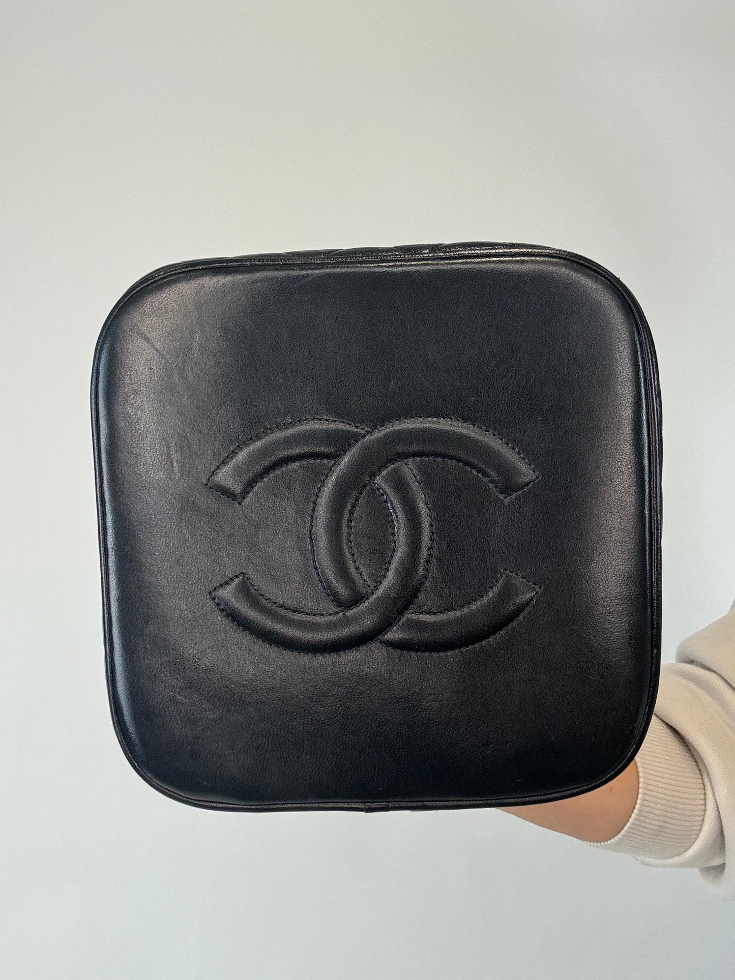 Chanel Vintage Top Handle Vanity CC Bottom