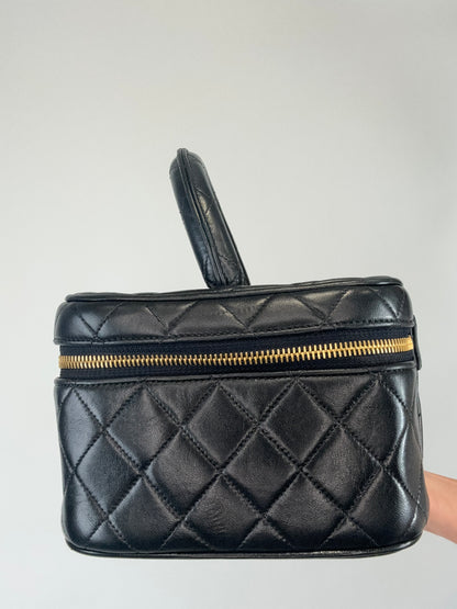 Chanel Vintage Top Handle Vanity CC Bottom