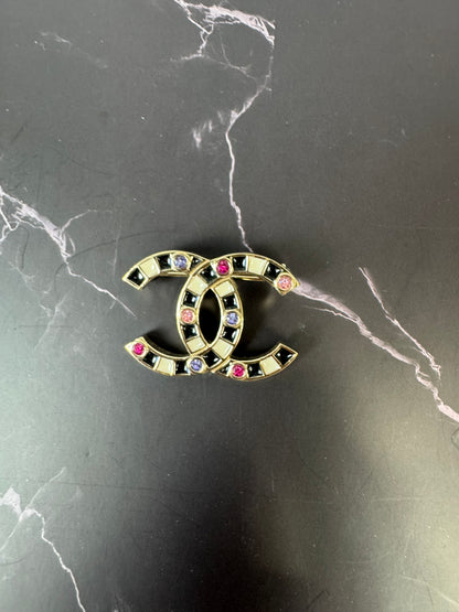 Chanel Multi Stone Brooch