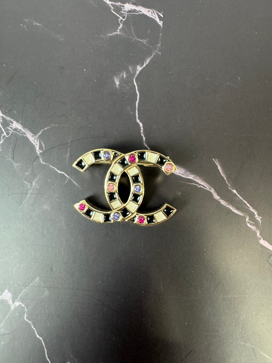Chanel Multi Stone Brooch