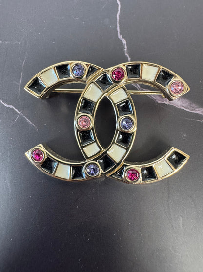 Chanel Multi Stone Brooch