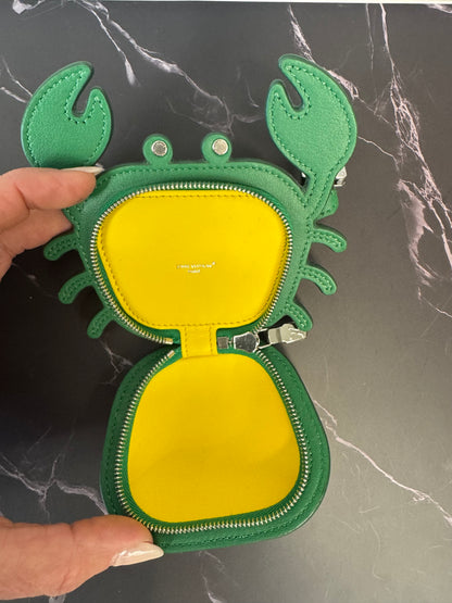 Louis Vuitton Monogram Crab Bag Charm – Green Leather