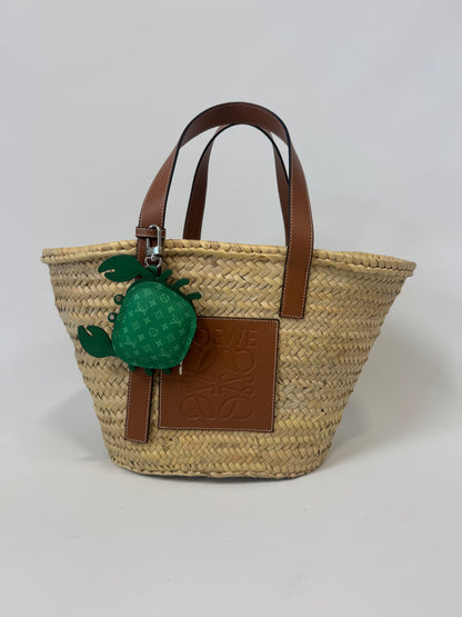 Louis Vuitton Monogram Crab Bag Charm – Green Leather