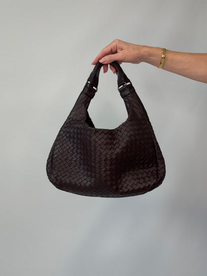 Bottega Veneta Intrecciato Campana Medium Brown-Vintage