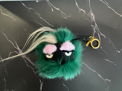 Fendi Monster Mink Fur Bag Charm – Multicolor