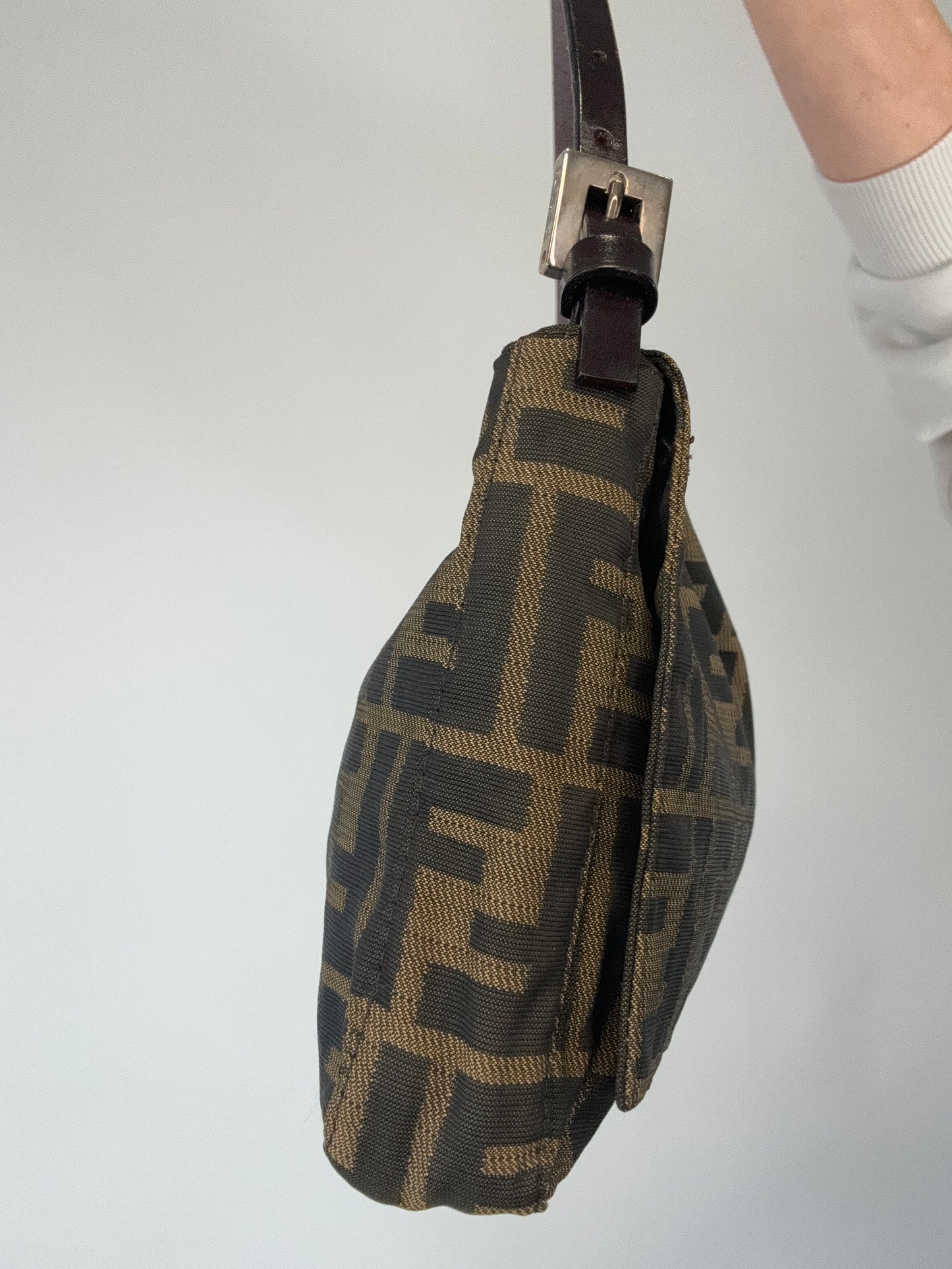 Fendi Zucca Nylon Mama Baguette Bag