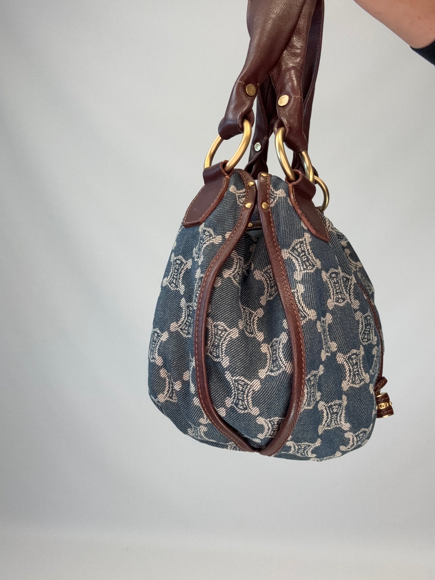 Celine Macadam Bittersweet Hobo- Denim