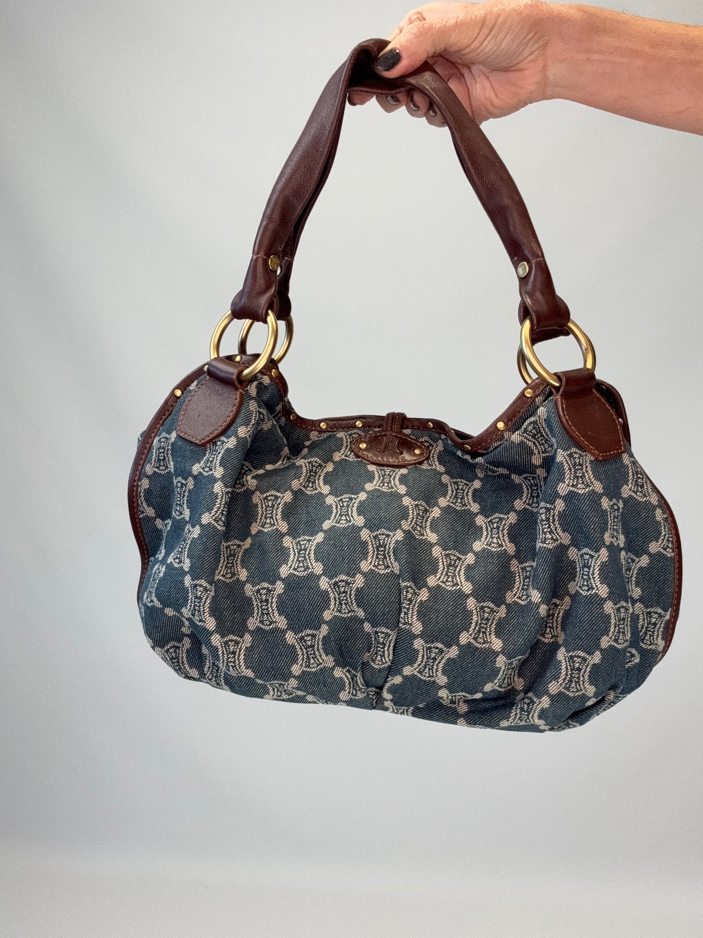 Celine Macadam Bittersweet Hobo- Denim