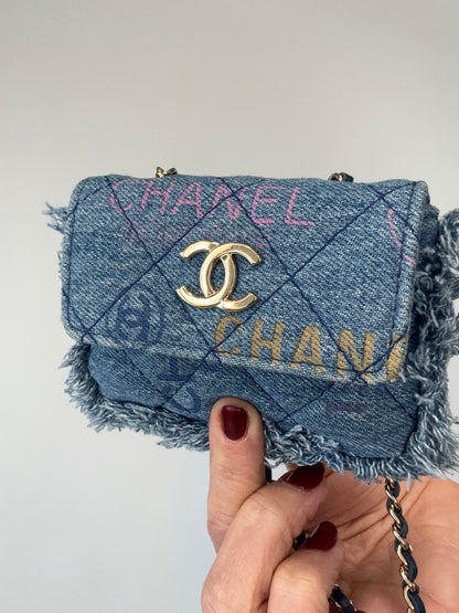 Chanel Matelasse Denim Mood  Mini Shoulder Bag