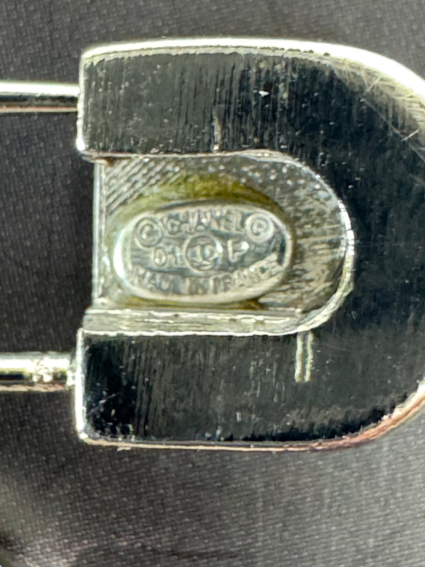 Chanel Safety Pin Letter Brooch (2003)