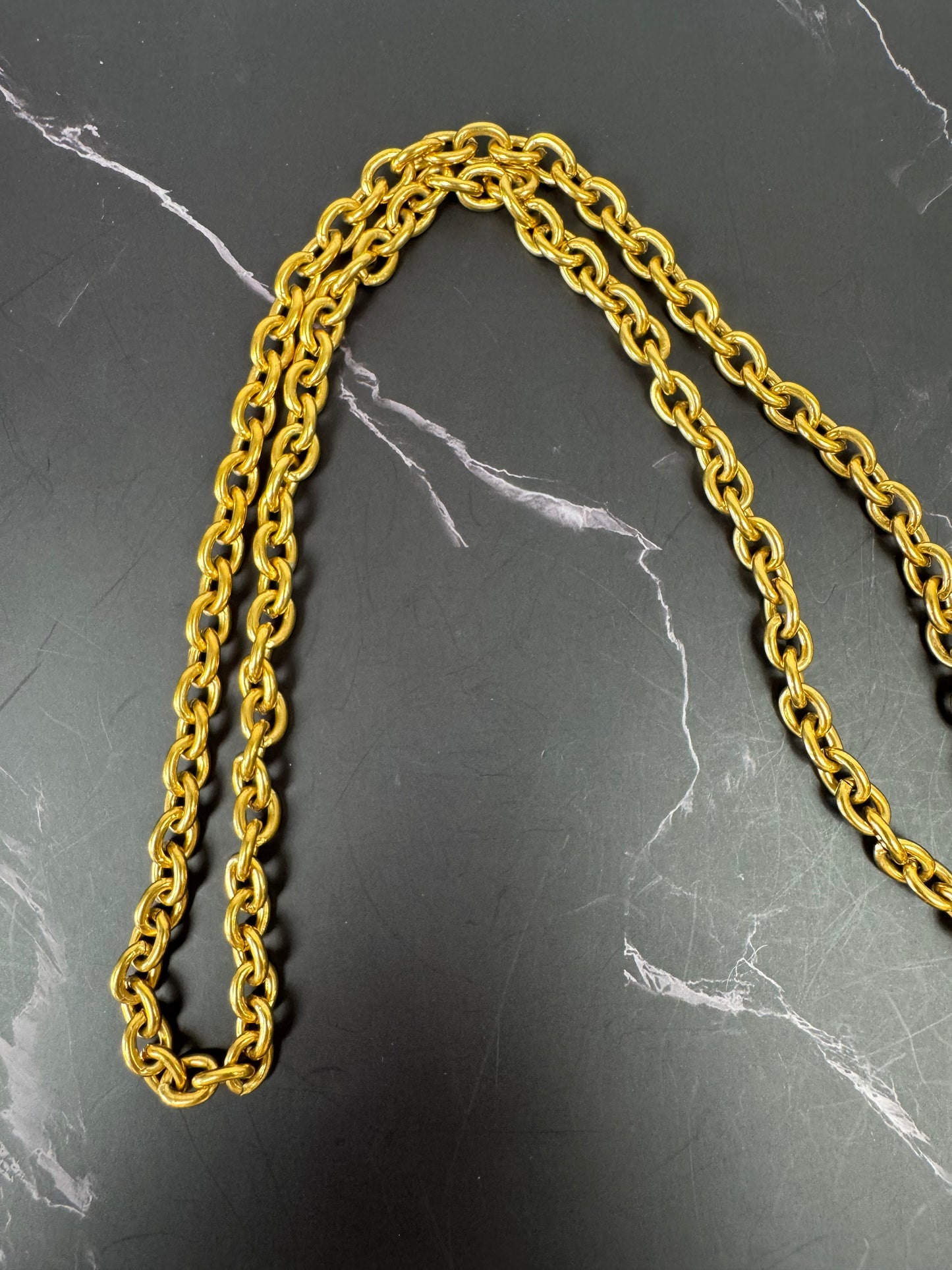 Chanel Vintage Quilted CC Pendant Necklace (1994)