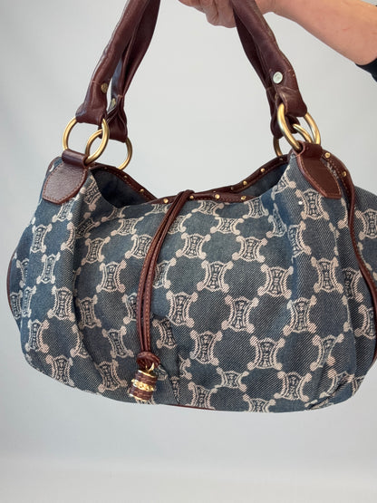 Celine Macadam Bittersweet Hobo- Denim