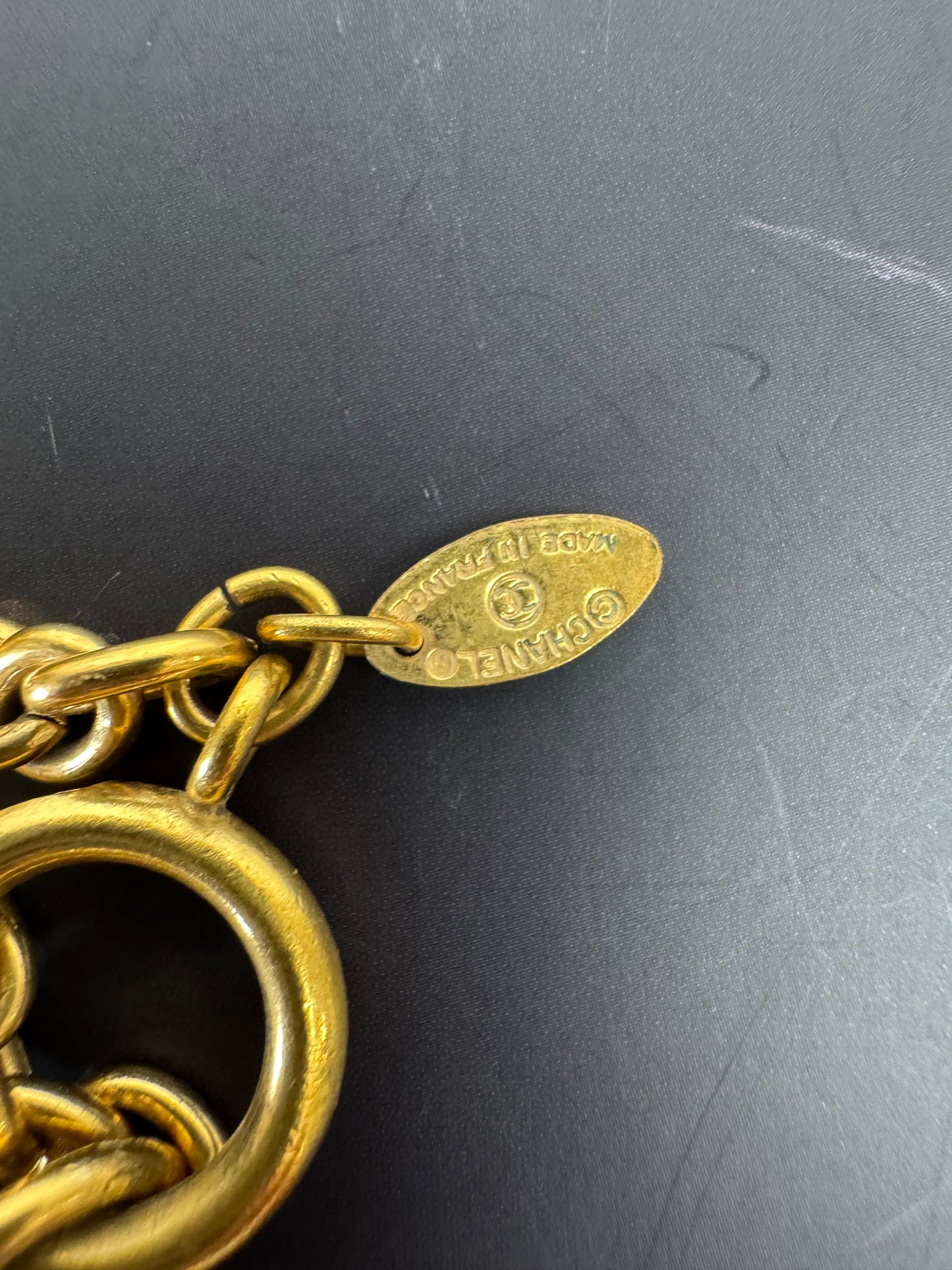 Chanel Vintage Quilted CC Pendant Necklace (1994)