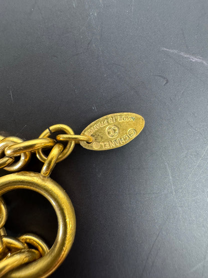 Chanel Vintage Quilted CC Pendant Necklace (1994)