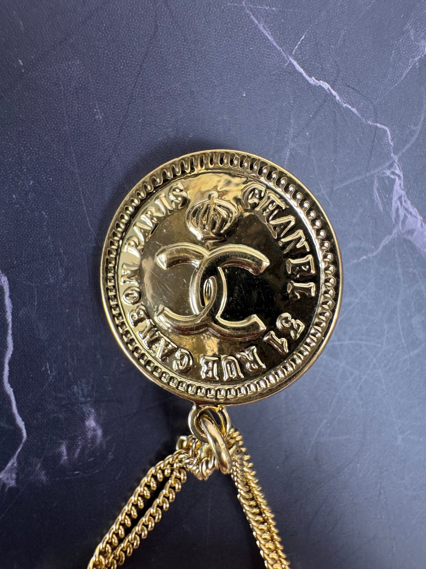 Chanel Vintage Flap Bag Dangle Clip-On Earrings (1995)