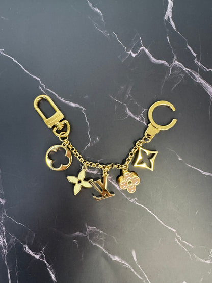 Louis Vuitton Monogram Charm Chain Key Holder / Bag Charm