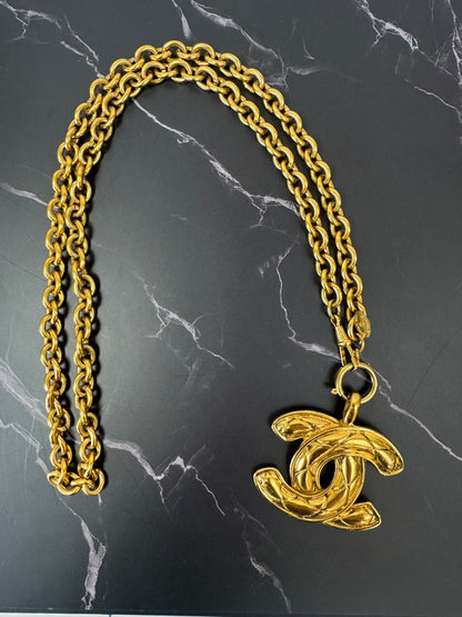 Chanel Quilted Large Pendent