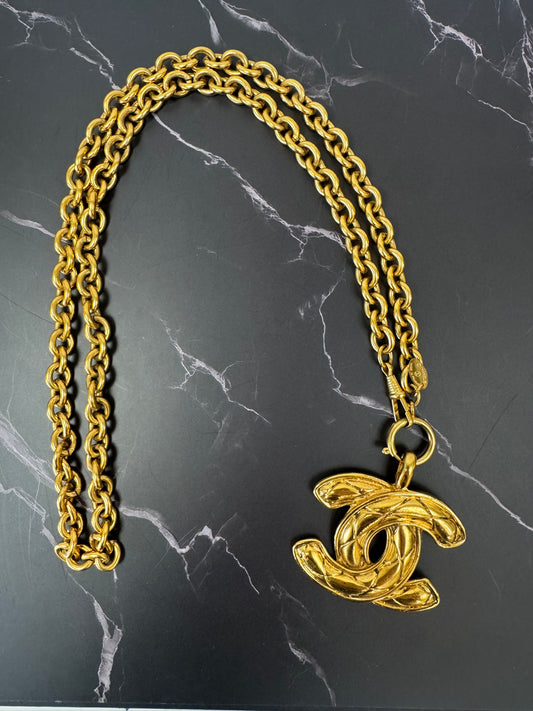 Chanel Quilted Large Pendent