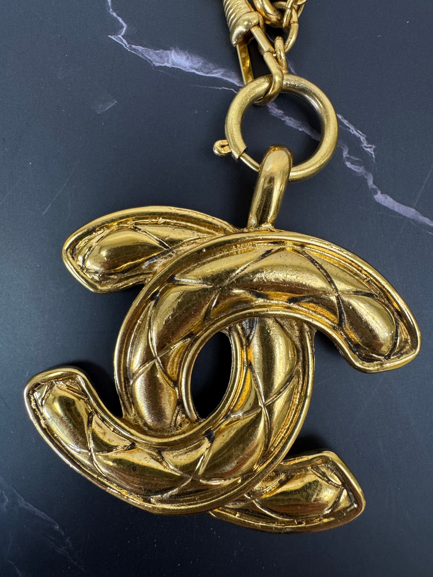 Chanel Quilted Large Pendent