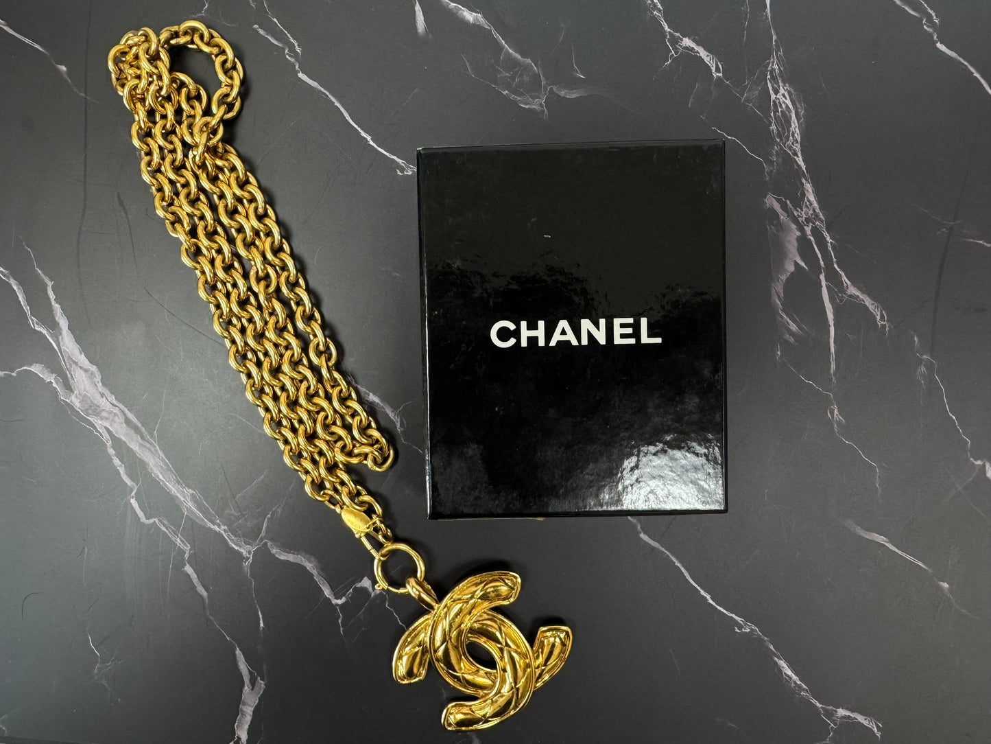 Chanel Quilted Large Pendent