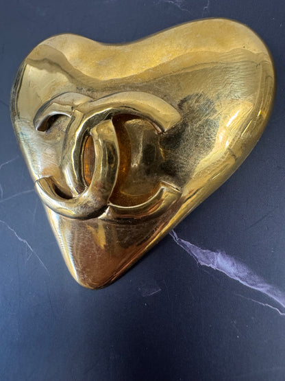 Chanel Vintage Heart Brooch