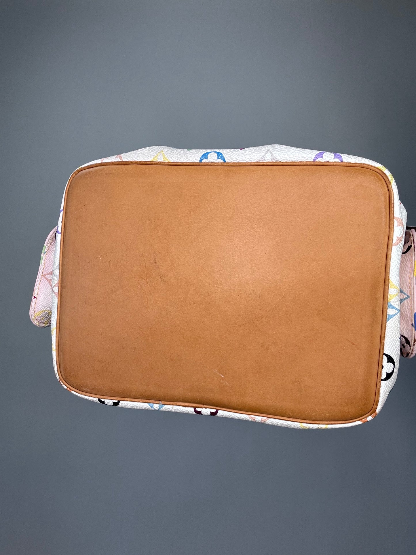 Louis Vuitton Takashi Murakami White Petit Noe Bag