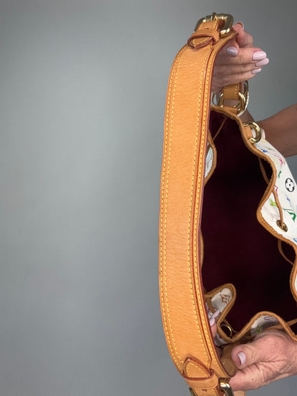 Louis Vuitton Takashi Murakami White Petit Noe Bag
