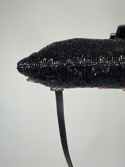 Fendi Beaded Black Baguette Vintage