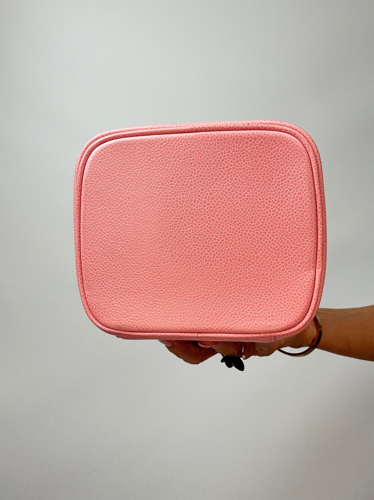 Chanel  Vintage Pink Caviar Vanity Bag
