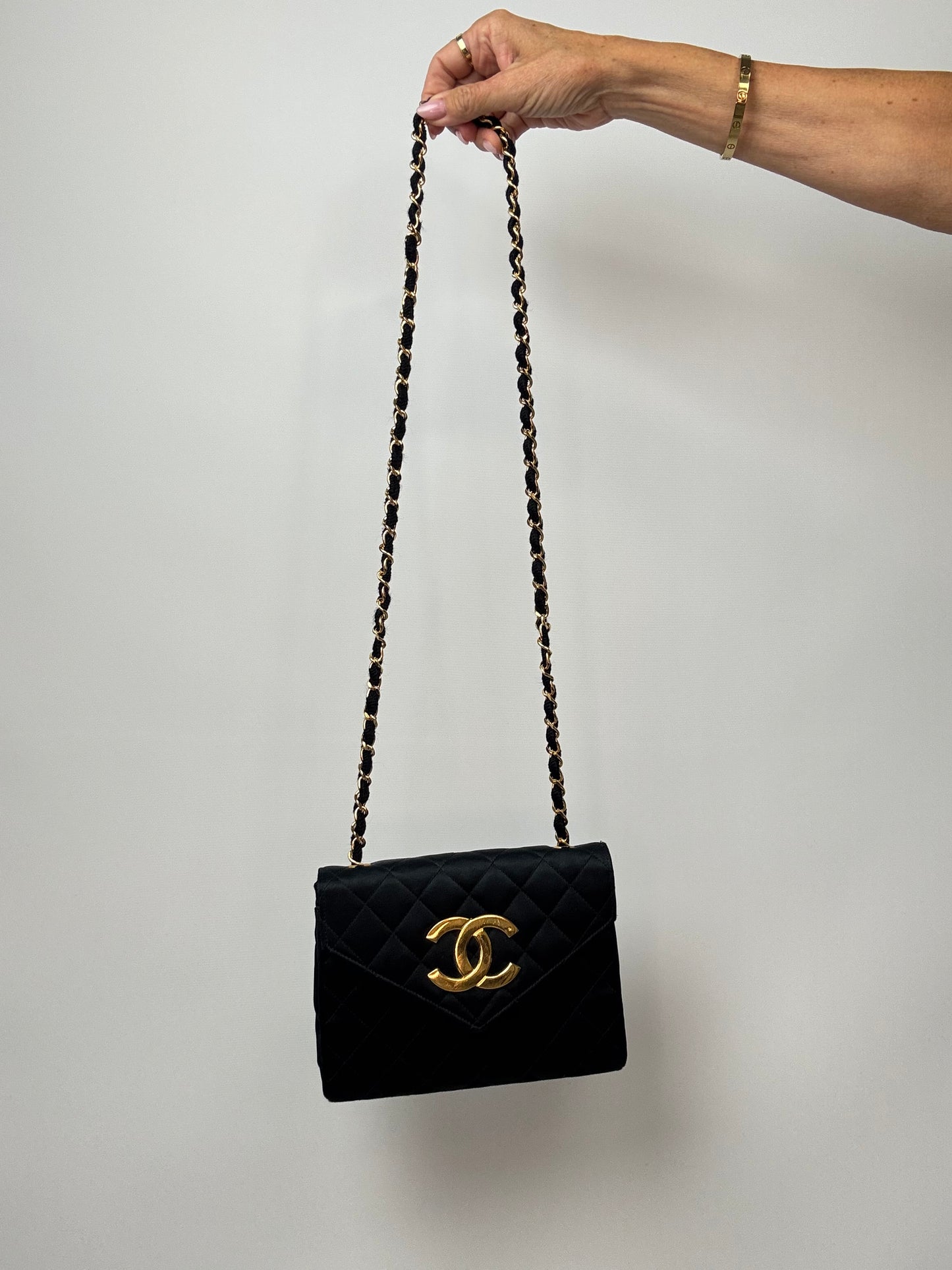 Chanel Satin Envelope Oversized CC Bag