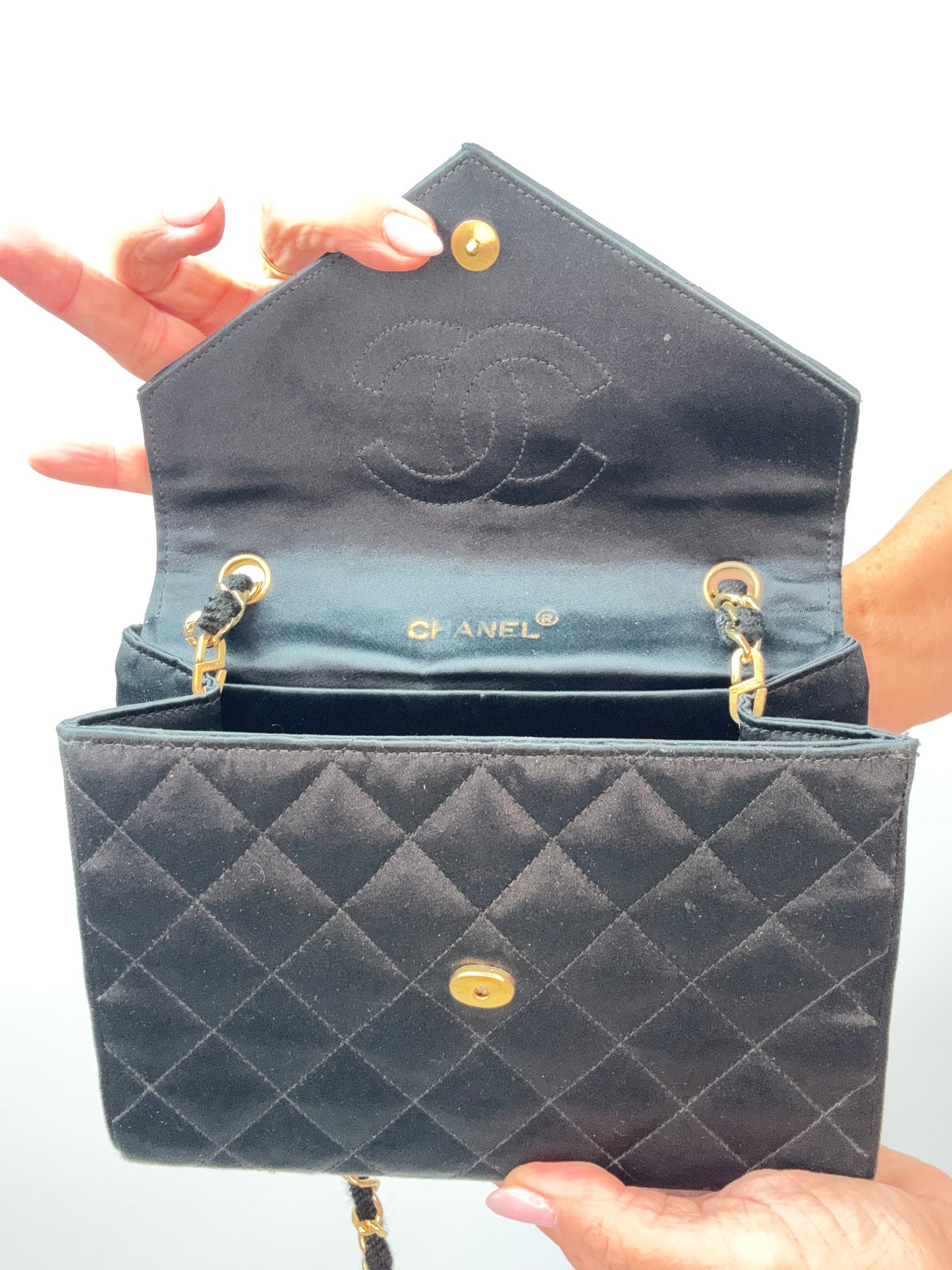 Chanel Satin Envelope Oversized CC Bag