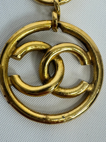 Chanel CC Dangle Clip On Earrings