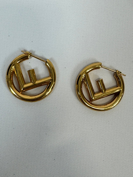 Fendi F Earring Hoops