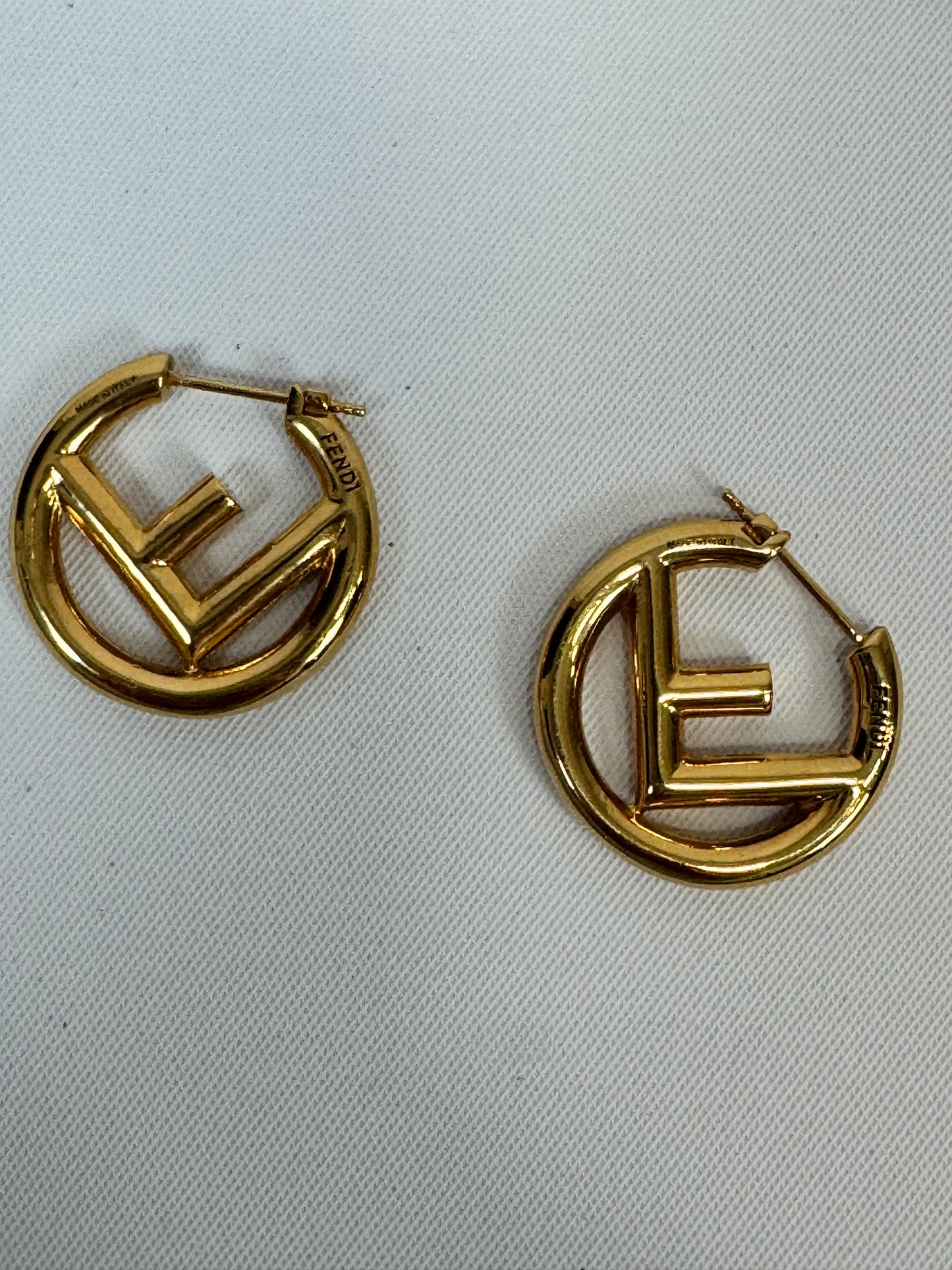 Fendi F Earring Hoops