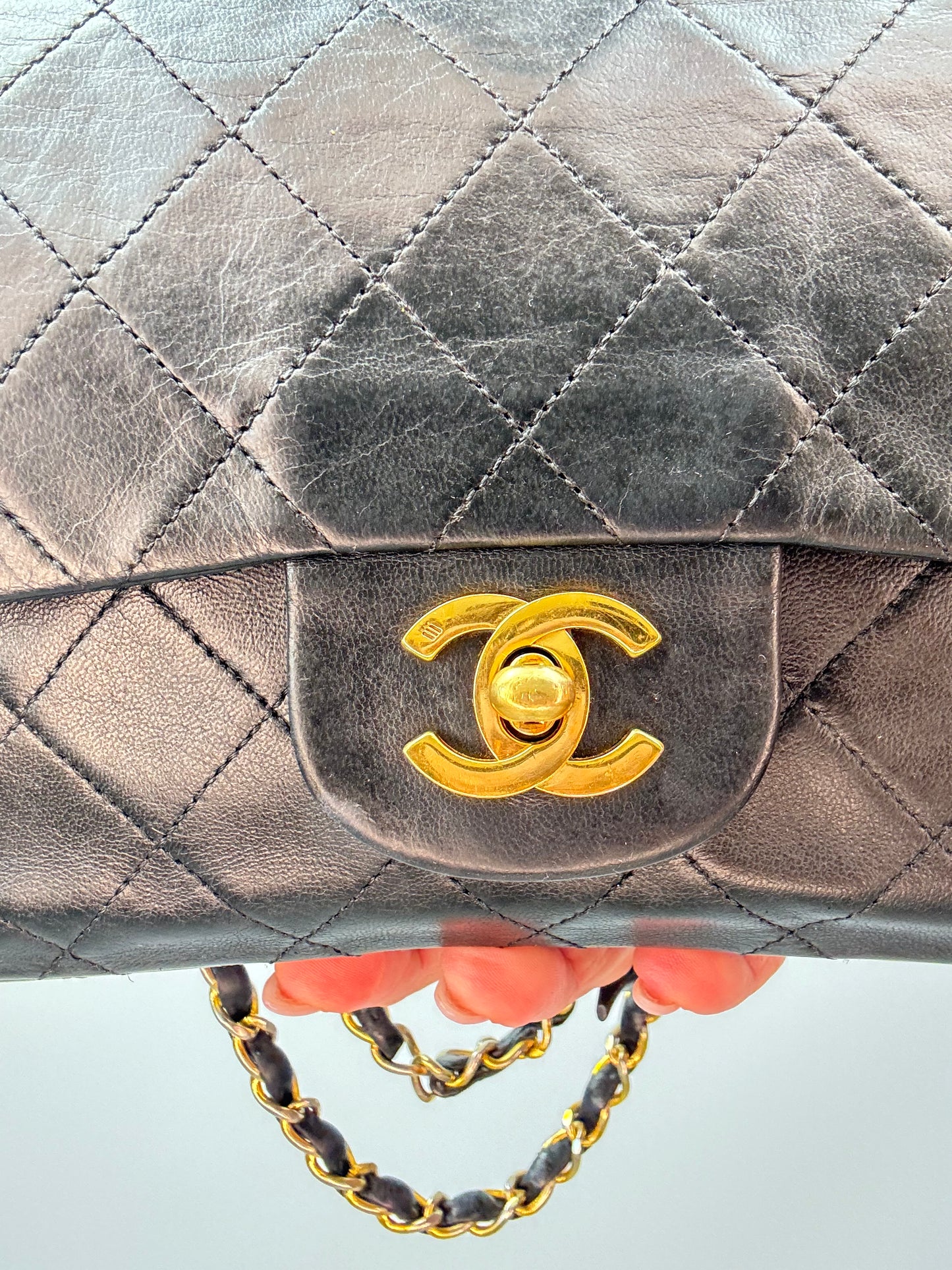 Chanel Vintage Small Lambskin Classic Flap