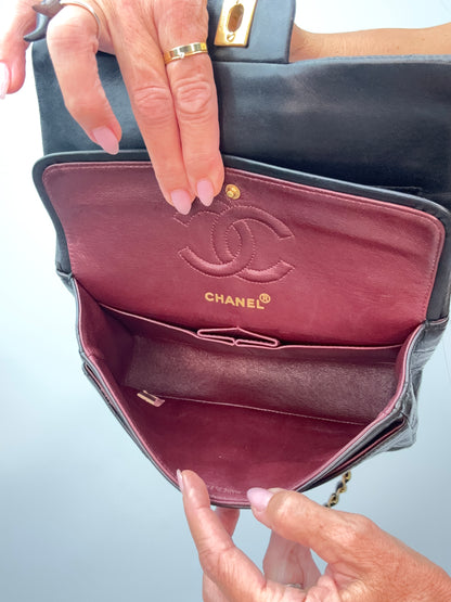 Chanel Vintage Small Lambskin Classic Flap
