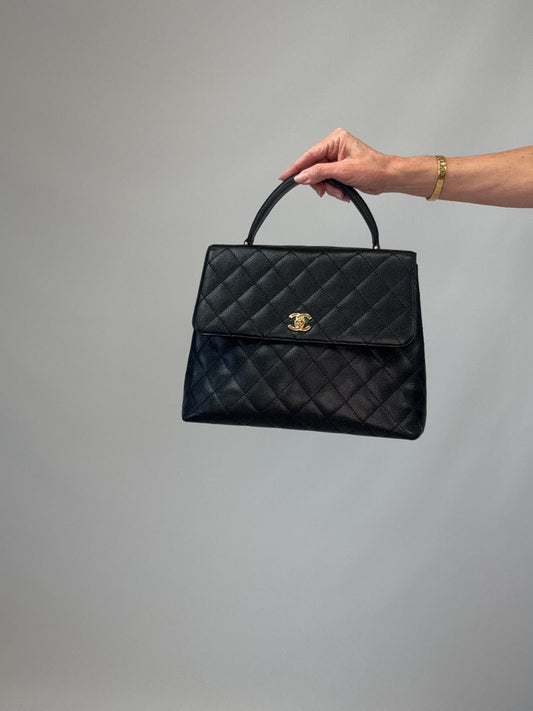 Chanel Vintage Kelly Caviar Bag -Vintage
