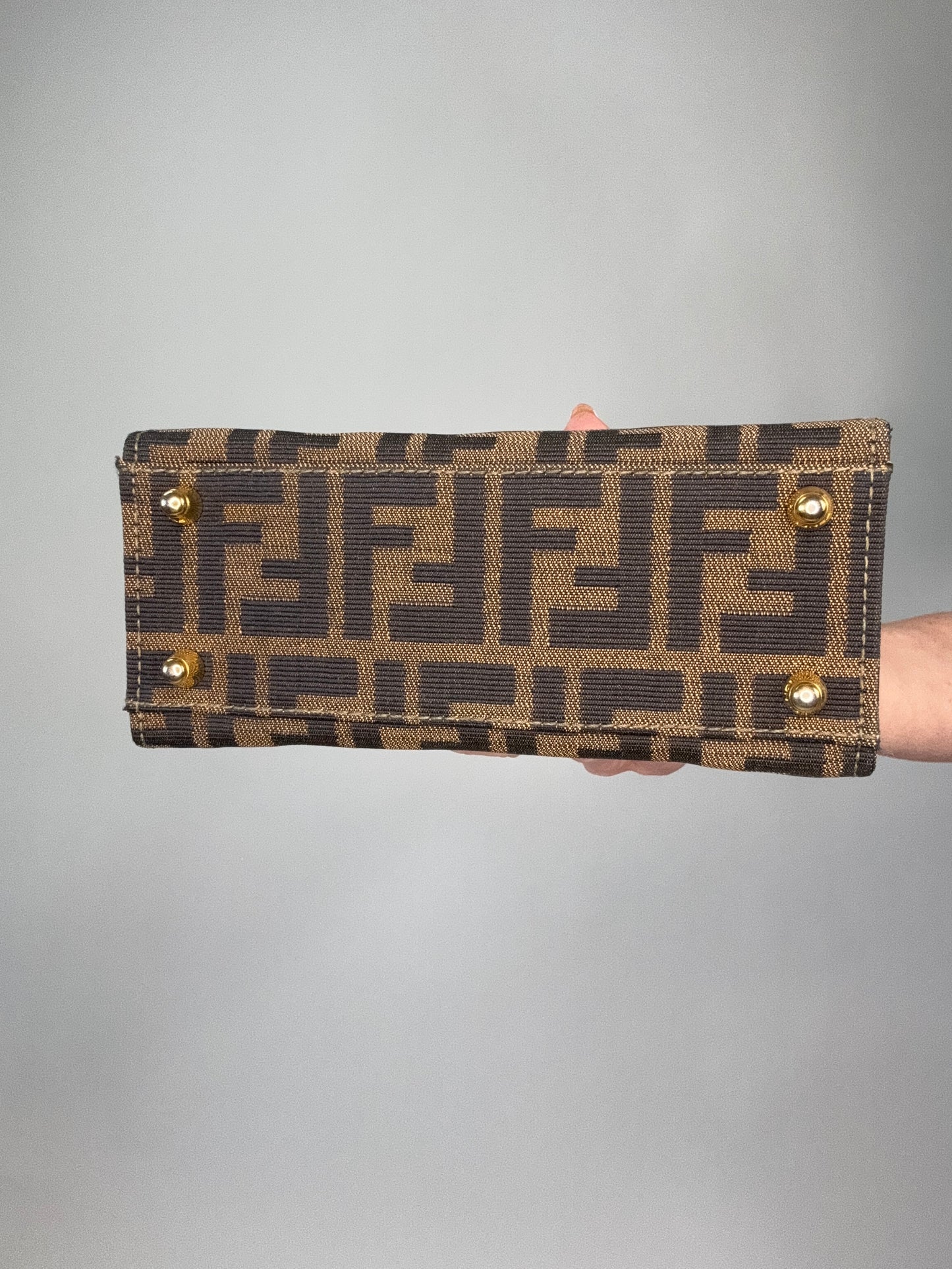 Fendi Zucca Vintage Two Way Vanity Bag