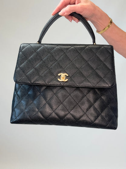 Chanel Vintage Kelly Caviar Bag -Vintage