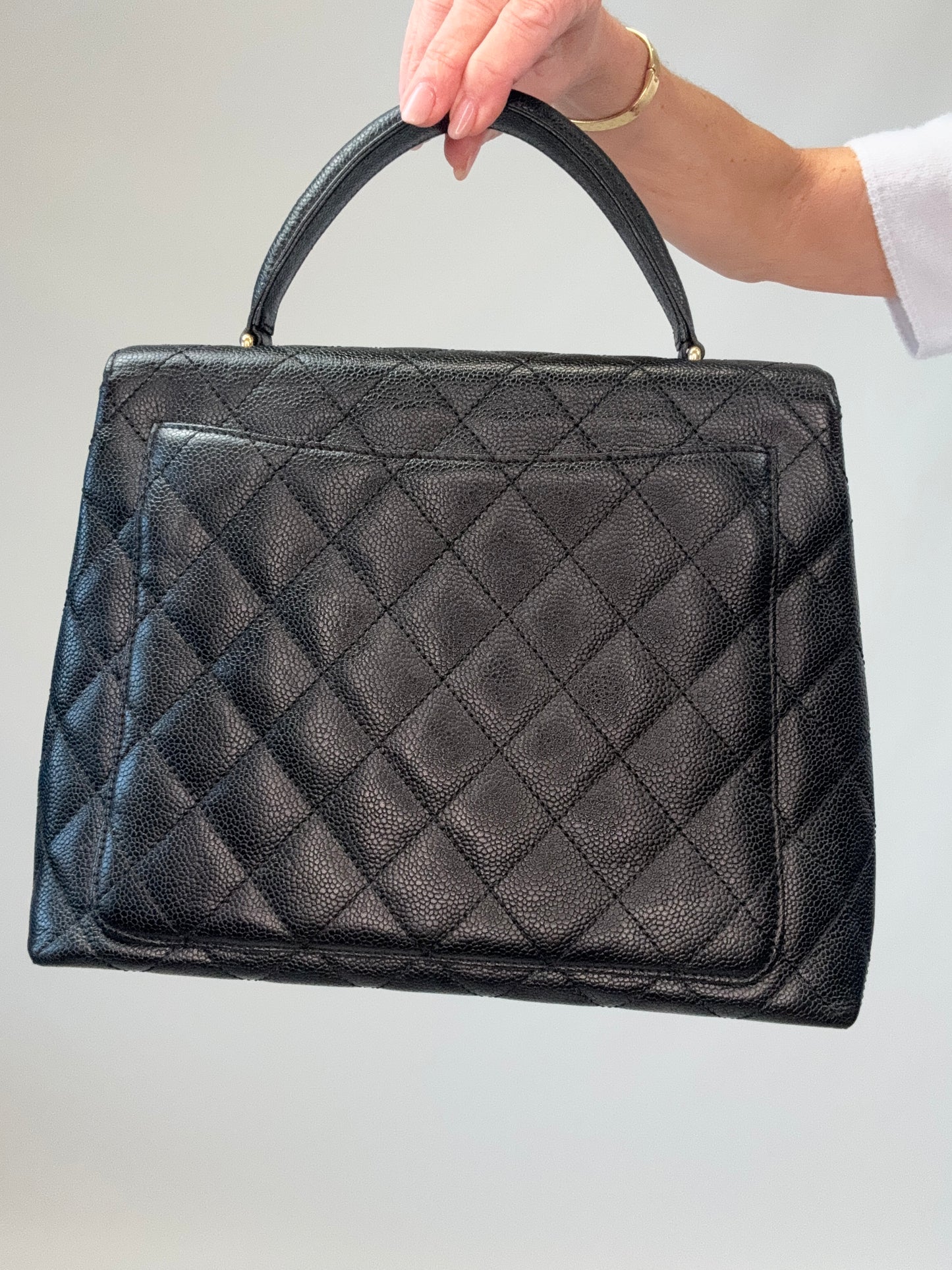 Chanel Vintage Kelly Caviar Bag -Vintage