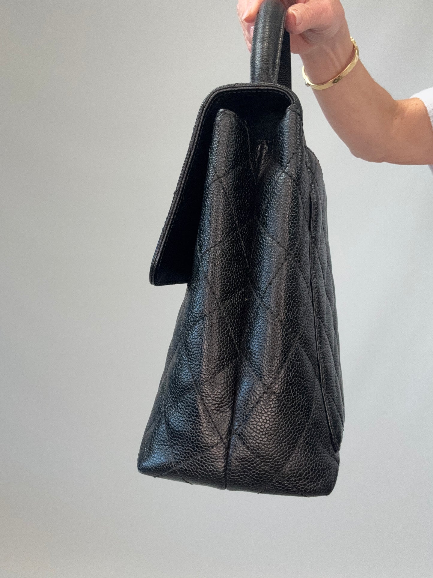 Chanel Vintage Kelly Caviar Bag -Vintage