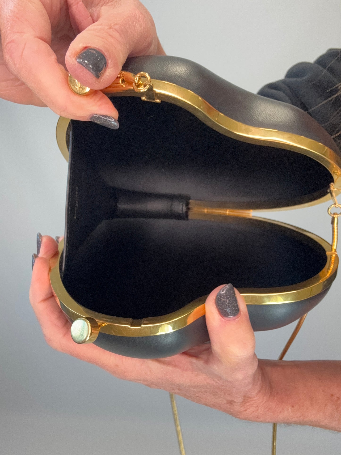 Saint Laurent Love Box Crossbody -Black