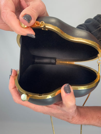 Saint Laurent Love Box Crossbody -Black